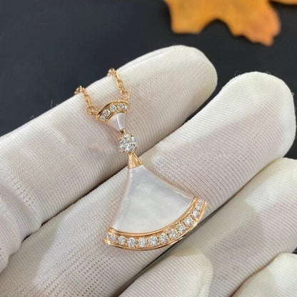 [Luna Brilliance]DREAM NECKLACE MOP PINK GOLD DIAMOND