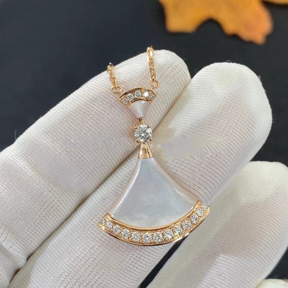 [Luna Brilliance]DREAM NECKLACE MOP PINK GOLD DIAMOND