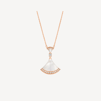 [Luna Brilliance]DREAM NECKLACE MOP PINK GOLD DIAMOND