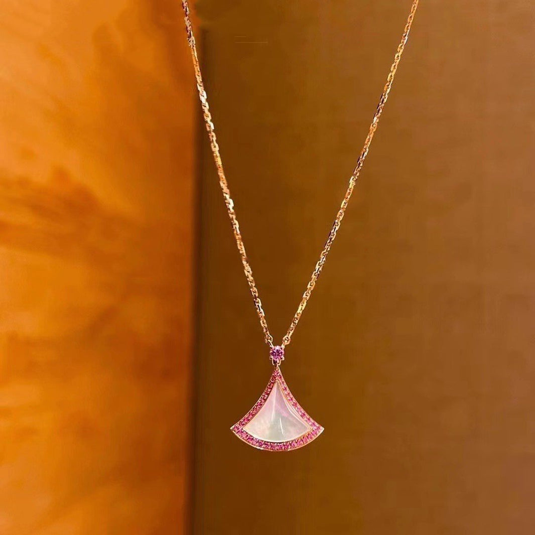 [Luna Brilliance]DREAM NECKLACE MOP DIAMOND PINK