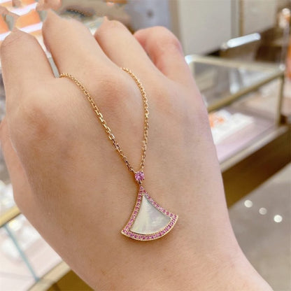 [Luna Brilliance]DREAM NECKLACE MOP DIAMOND PINK
