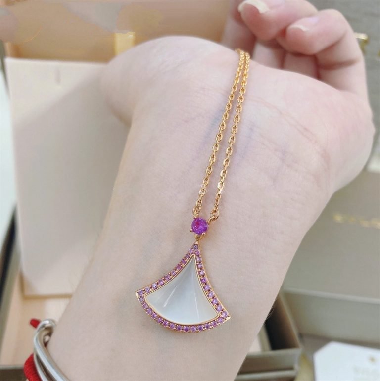 [Luna Brilliance]DREAM NECKLACE MOP DIAMOND PINK