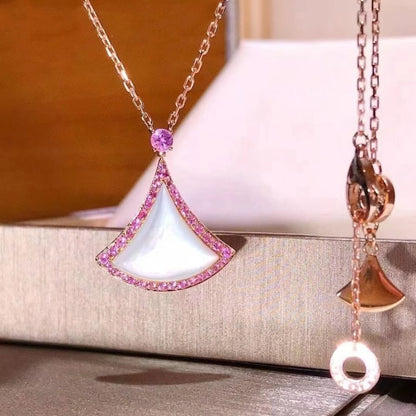 [Luna Brilliance]DREAM NECKLACE MOP DIAMOND PINK