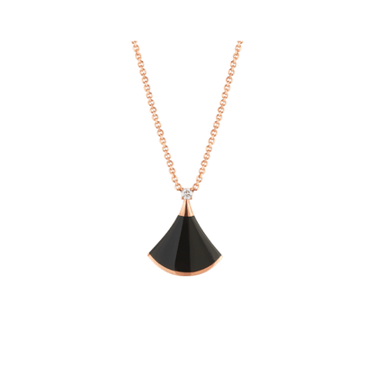[Luna Brilliance]DREAM NECKLACE ONYX 1 DIAMOND