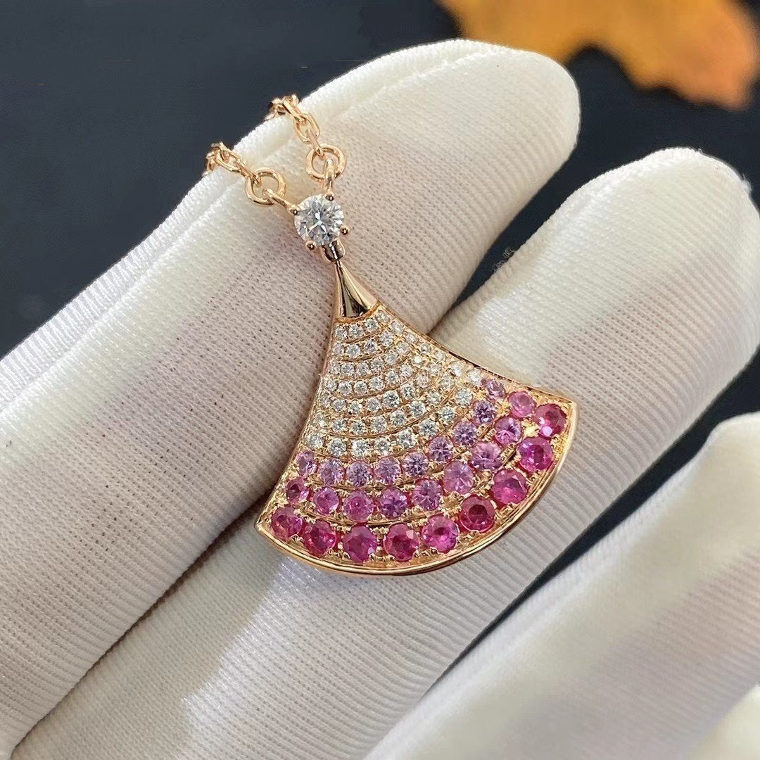 [Luna Brilliance]DREAM NECKLACE PINK GOLD PINK DIAMOND