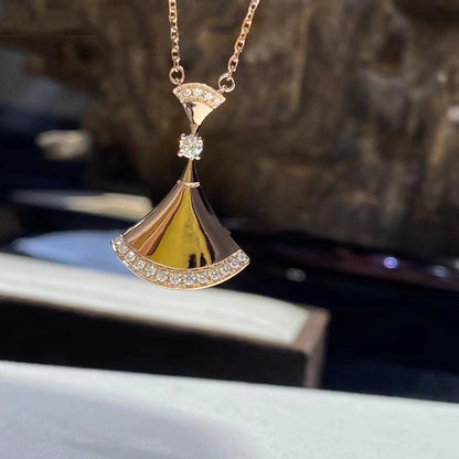 [Luna Brilliance]DREAM NECKLACE PINK GOLD DIAMOND
