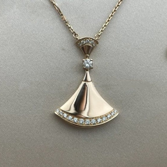 [Luna Brilliance]DREAM NECKLACE PINK GOLD DIAMOND