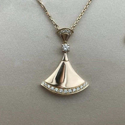 [Luna Brilliance]DREAM NECKLACE PINK GOLD DIAMOND
