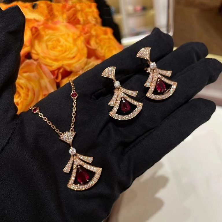 [Luna Brilliance]DREAM NECKLACE CARNELIAN DIAMOND PINK GOLD