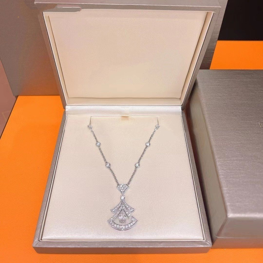 [Luna Brilliance]DREAM NECKLACE WHITE DIAMOND SILVER