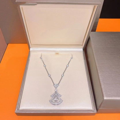 [Luna Brilliance]DREAM NECKLACE WHITE DIAMOND SILVER