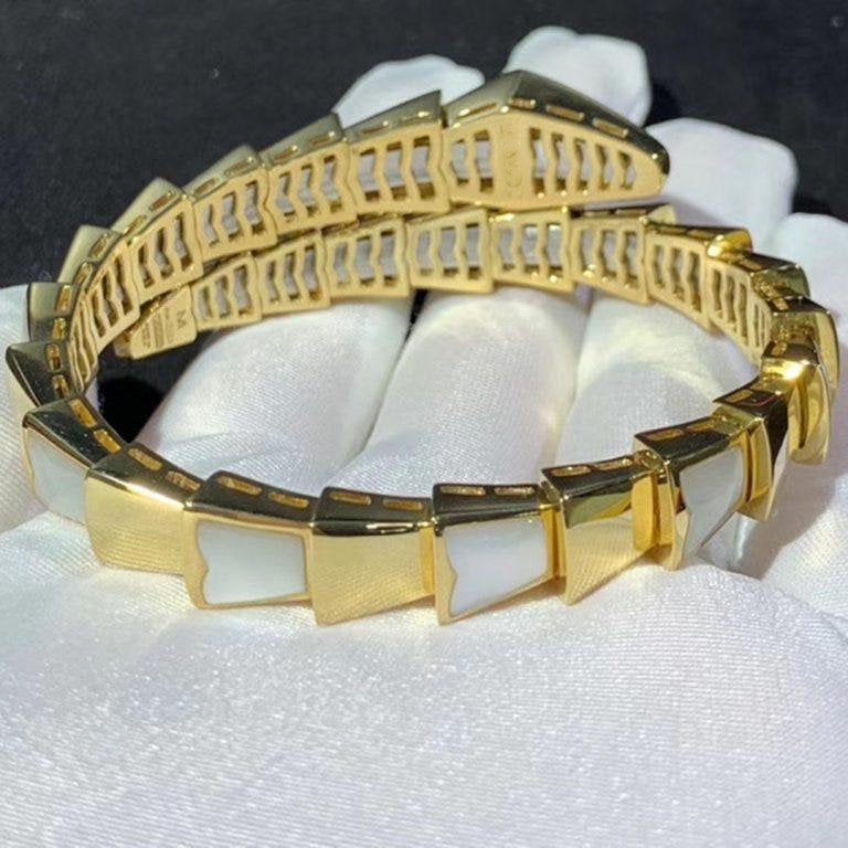 [Luna Brilliance]SERPENTI BRACELET MOP GOLD
