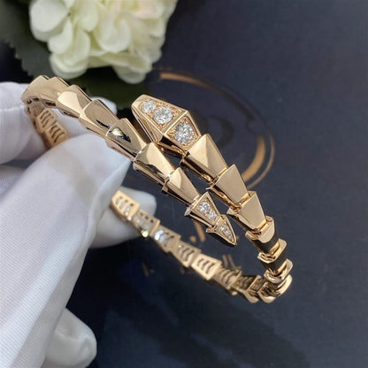 [Luna Brilliance]SERPENTI BRACELET DIAMONDS PINK GOLD