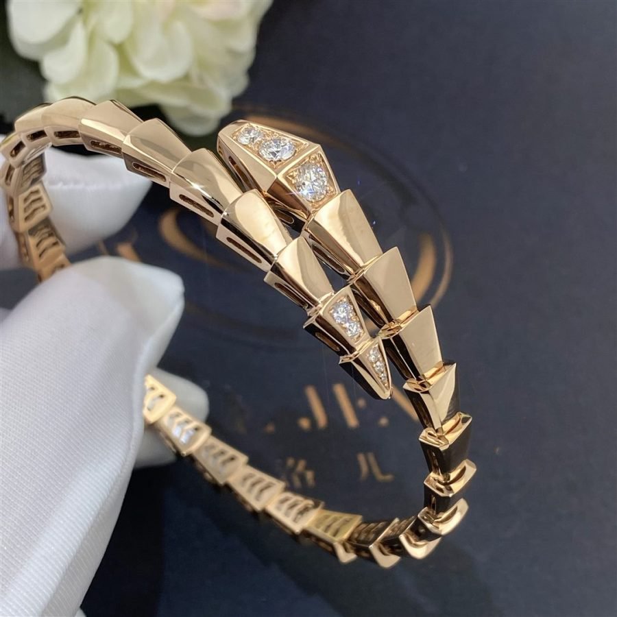 [Luna Brilliance]SERPENTI BRACELET DIAMONDS PINK GOLD