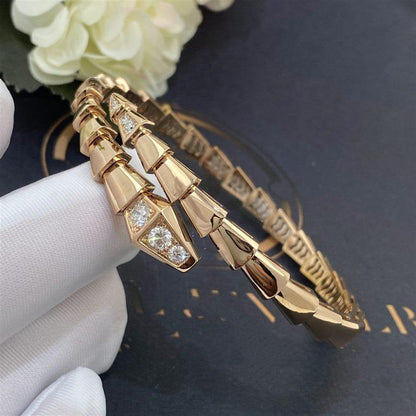 [Luna Brilliance]SERPENTI BRACELET DIAMONDS PINK GOLD
