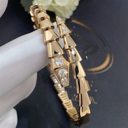[Luna Brilliance]SERPENTI BRACELET DIAMONDS PINK GOLD
