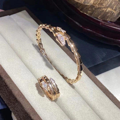 [Luna Brilliance]SERPENTI BRACELET DIAMONDS PINK GOLD