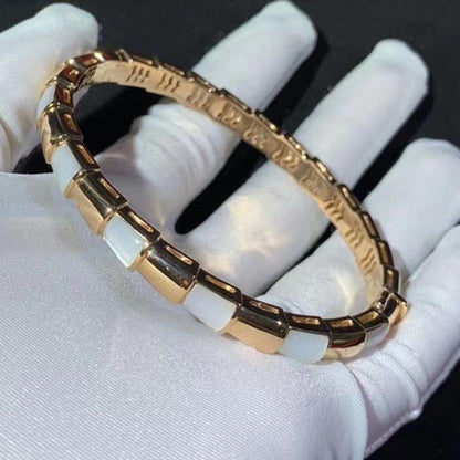 [Luna Brilliance]SERPENTI BRACELET PINK GOLD MOP