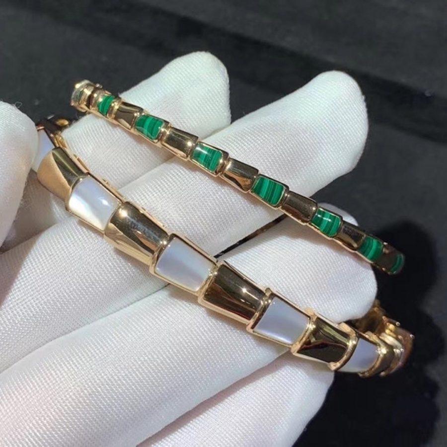 [Luna Brilliance]SERPENTI BRACELET PINK GOLD MOP