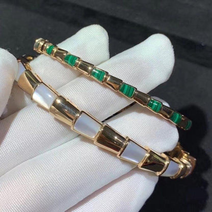 [Luna Brilliance]SERPENTI BRACELET PINK GOLD MOP