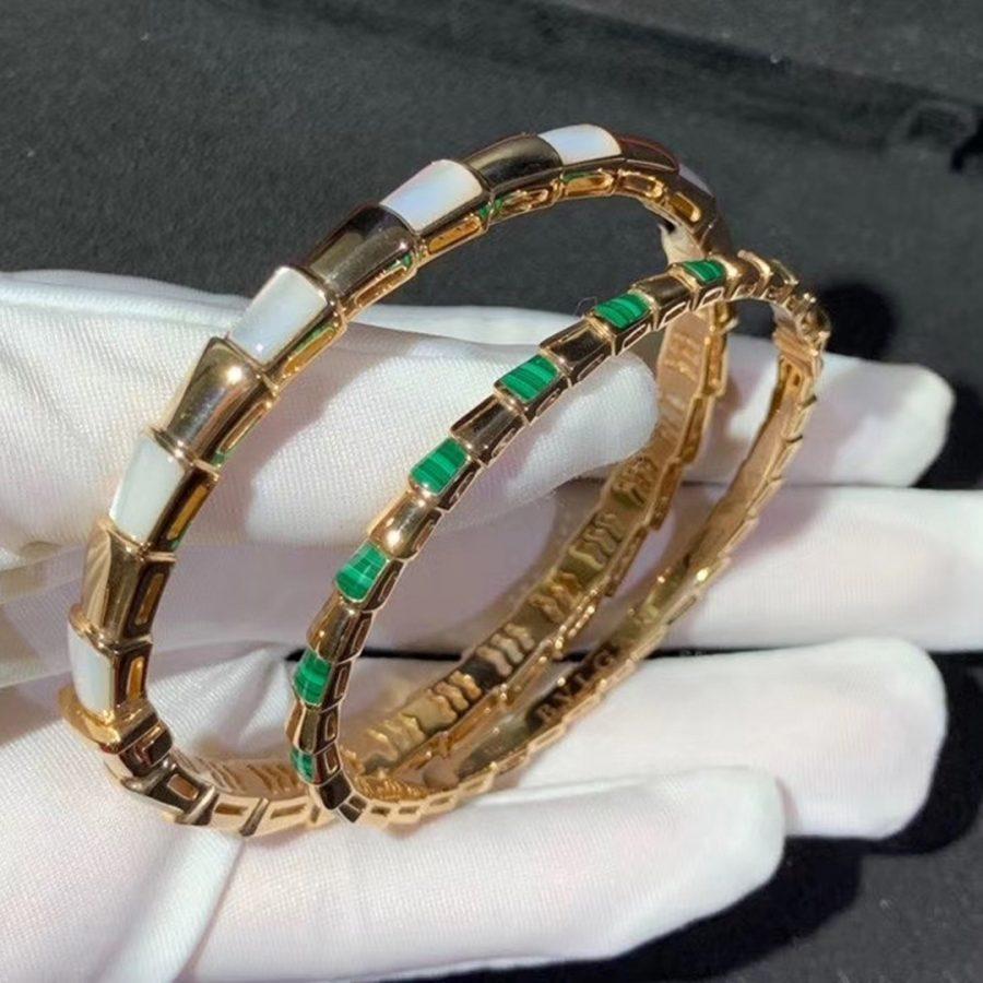[Luna Brilliance]SERPENTI BRACELET PINK GOLD MOP