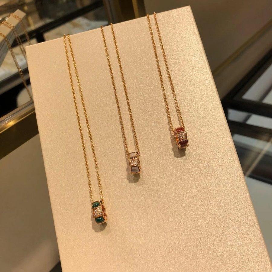 [Luna Brilliance]SERPENTI PEDANT DIAMOND NECKLACE