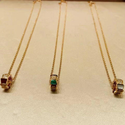 [Luna Brilliance]SERPENTI PEDANT DIAMOND NECKLACE