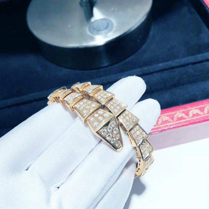 [Luna Brilliance]SERPENTI BRACELET 8MM PINK GOLD DIAMOND