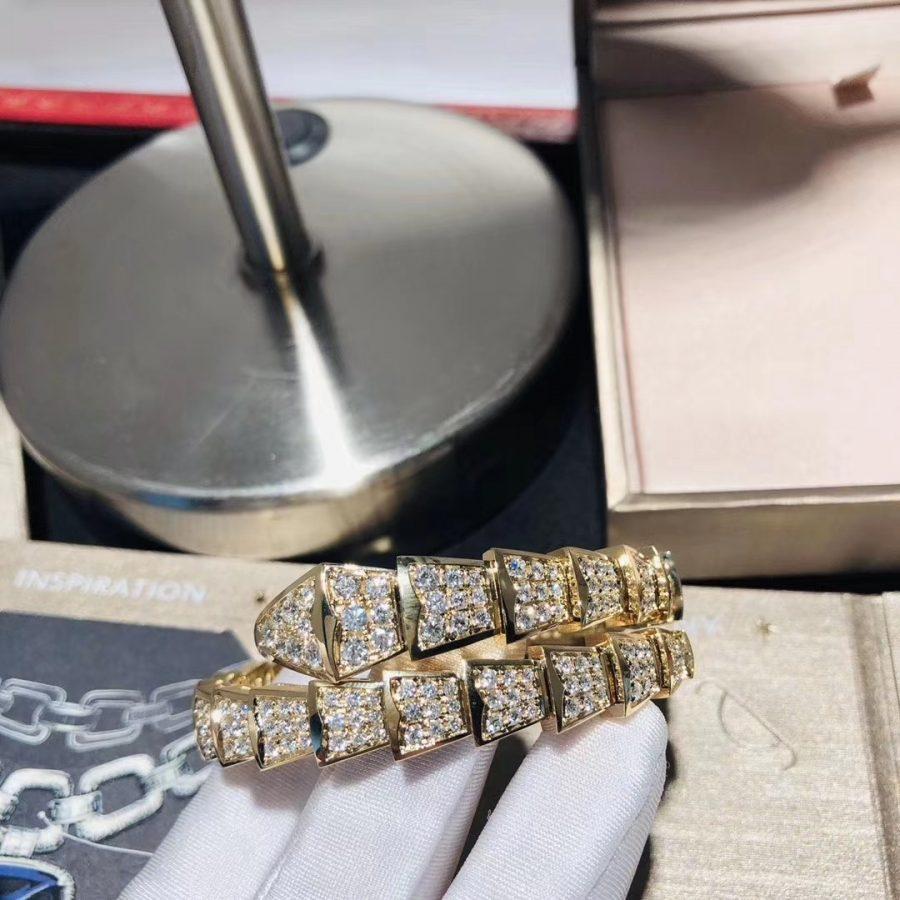 [Luna Brilliance]SERPENTI BRACELET 8MM GOLD DIAMOND