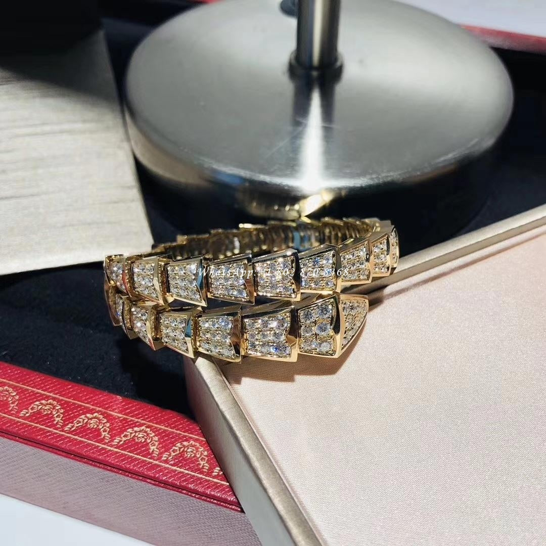 [Luna Brilliance]SERPENTI BRACELET 8MM GOLD DIAMOND