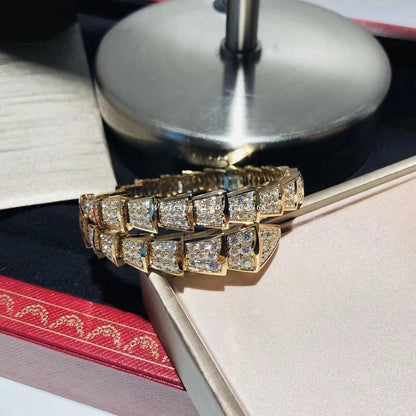 [Luna Brilliance]SERPENTI BRACELET 8MM GOLD DIAMOND