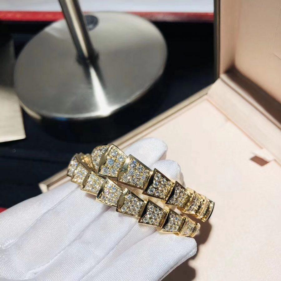 [Luna Brilliance]SERPENTI BRACELET 8MM GOLD DIAMOND
