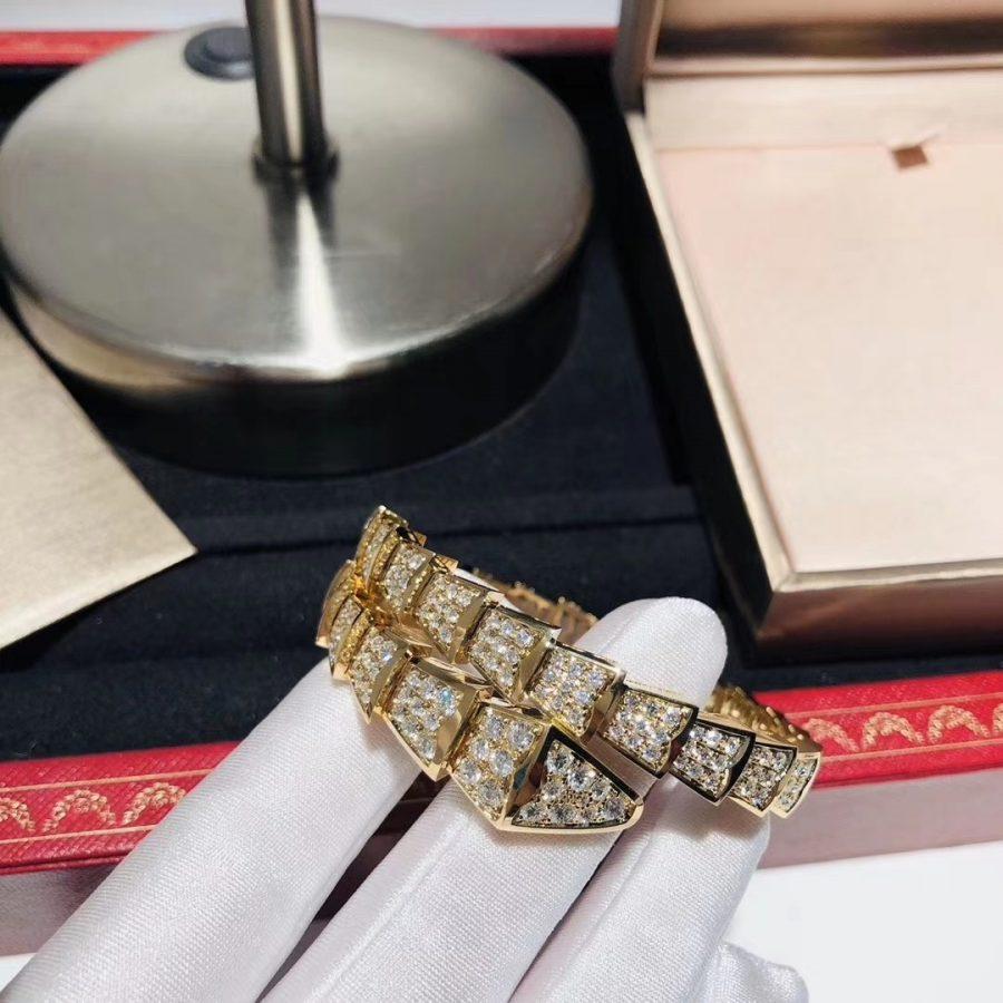 [Luna Brilliance]SERPENTI BRACELET 8MM GOLD DIAMOND