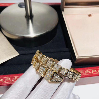 [Luna Brilliance]SERPENTI BRACELET 8MM GOLD DIAMOND