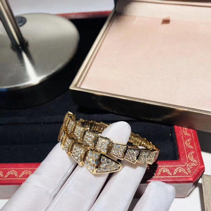 [Luna Brilliance]SERPENTI BRACELET 8MM GOLD DIAMOND