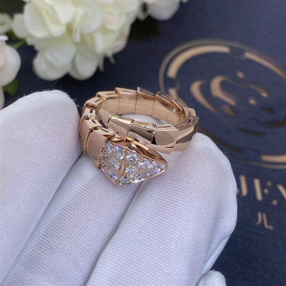 [Luna Brilliance]SERPENTI RING PINK GOLD DIAMOND