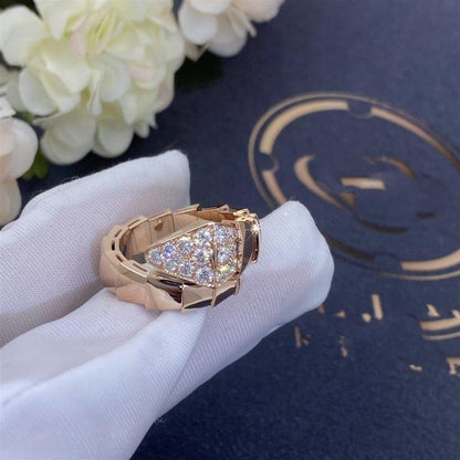 [Luna Brilliance]SERPENTI RING PINK GOLD DIAMOND