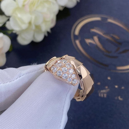 [Luna Brilliance]SERPENTI RING PINK GOLD DIAMOND