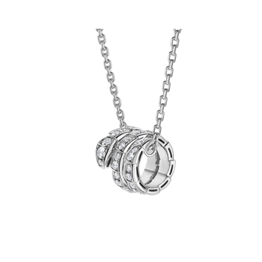 [Luna Brilliance]SERPENTI  NECKLACE DOUBLE RING DIAMOND