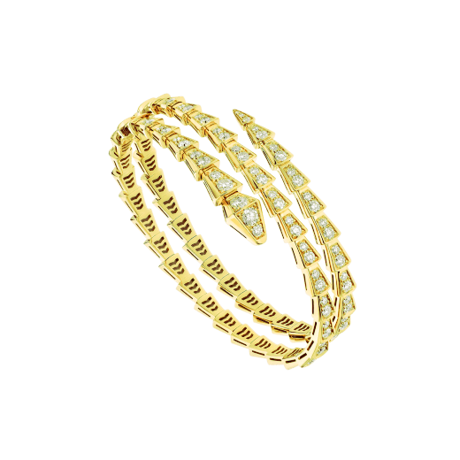 [Luna Brilliance]SERPENTI BRACELET GOLD DIAMOND DOUBLE ROW