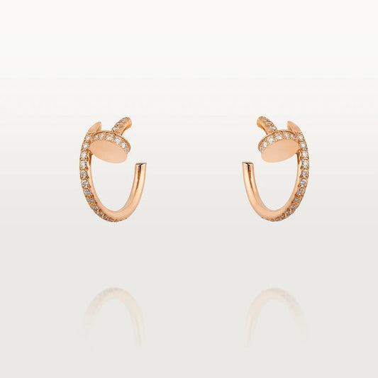 [Luna Brilliance]JUSTE EARRINGS 12.75MM PINK GOLD DIAMOND
