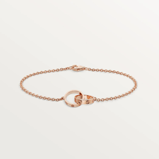 [Luna Brilliance]LOVE BRACELET DOUBLE RING