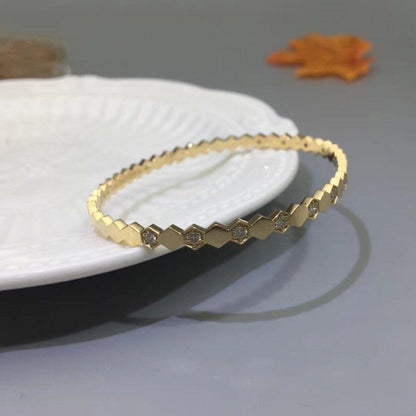 [Luna Brilliance]BEE LOVE GOLD DIAMOND BRACELET