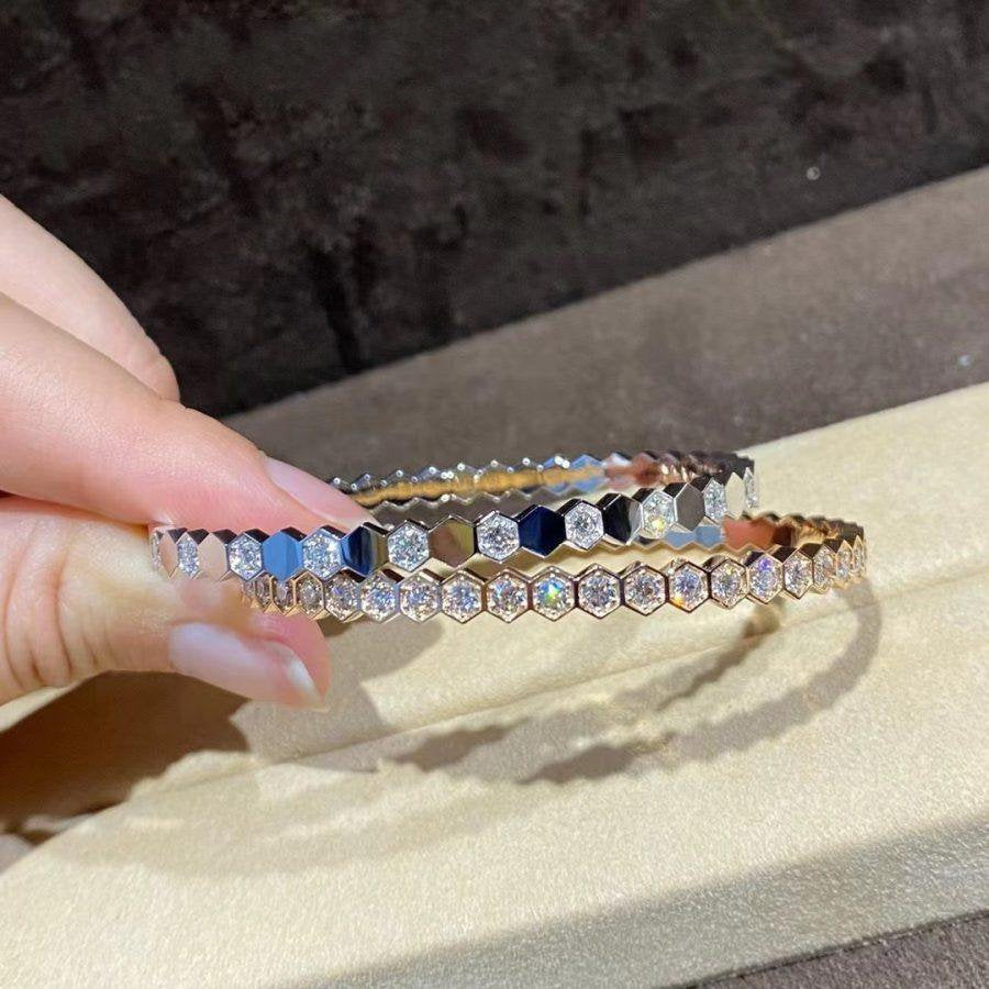 [Luna Brilliance]BEE LOVE GOLD BRACELET FULL DIAMOND