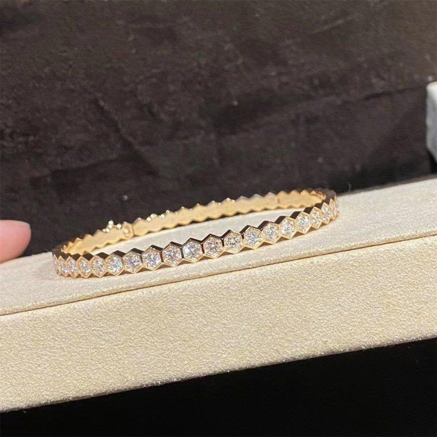 [Luna Brilliance]BEE LOVE GOLD BRACELET FULL DIAMOND