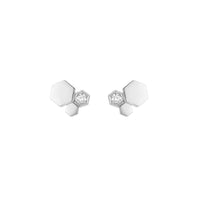 [Luna Brilliance]BEE LOVE SILVER DIAMOND EARRINGS