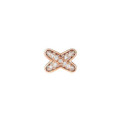 [Luna Brilliance]JEUX DE PINK GOLD DIAMOND EARRINGS