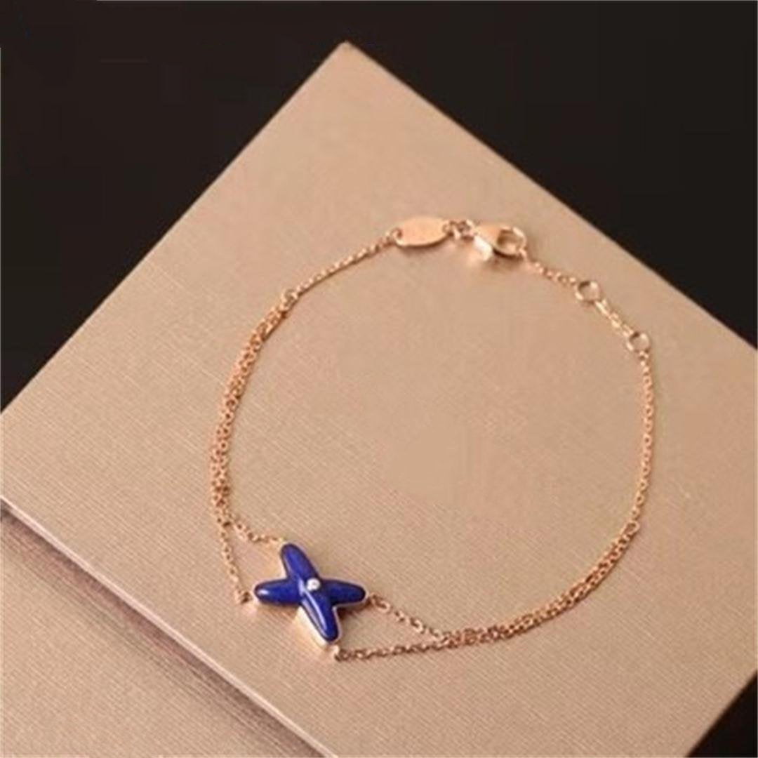 [Luna Brilliance]Hollow Design Four-Leaf Clover Flower Shape Ring