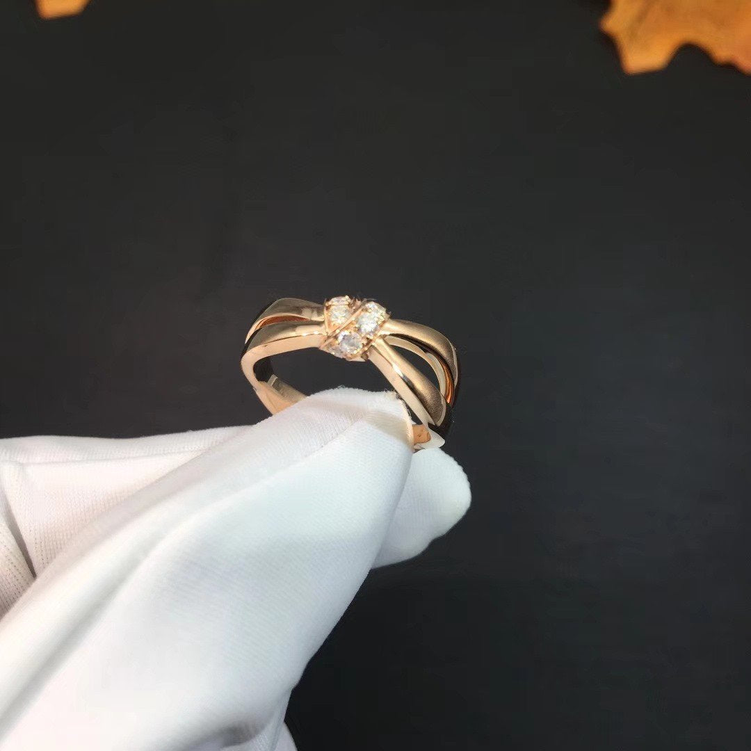 [Luna Brilliance]LIENS RING PINK GOLD DIAMOND