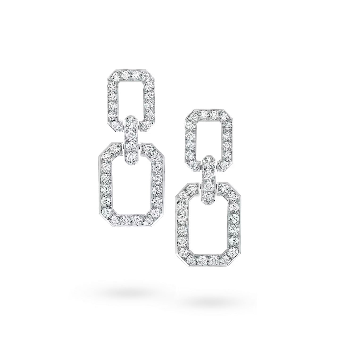[Luna Brilliance]LINKS MEDIUM EARRINGS DIAMOND